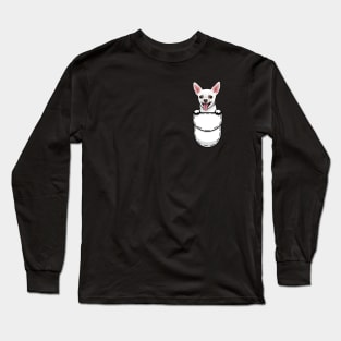 Funny Chihuahua Pocket Dog Long Sleeve T-Shirt